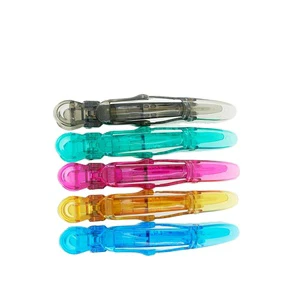 Plastic crocodile Custom Salon Hair Section Hairdressing Clips for Women Human Hair Extension Salon Equipment Wave Brushes Combs