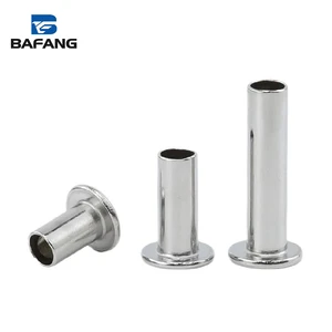 Factory Direct OEM ODM 2-8 Mm Diameter 3-100mm Length 304 Stainless Steel Flat Head Semi-hollow Semi-tubular Rivets