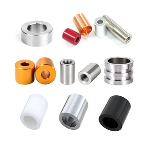 Aluminum Nylon Stainless Steel Brass White Black Bushings Zinc Plated Car Unthreaded Bearing Shim Standoff Spacer Standoffs