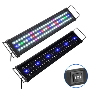 Fish Tank 6w 12w 18w 26w 30w Led Aquarium Lights Cheap Arm Week Aqua Wall Mounted 120cm Full Spectrum Microgreen Aquarium Light