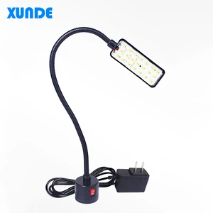 XUNDE 21 LED Sewing Machine Light 5W 8W 360 Degree Flexible Magnetic Gooseneck Work Light