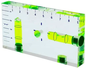 China Supplier 4'' Professional Electrical Acrylic Plastic Square Spirit Level With Strong Magnets
