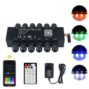 9W Meteor / APP Control Fiber Optic Illuminator RGB + RF Remote Control + APP LED Optical Fiber Lights & Lighting