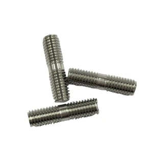 Factory Stock DIN835 M14X1.5 Fine Thread Double End Thread Studs Stainless Steel Double Headed Studs for Construction