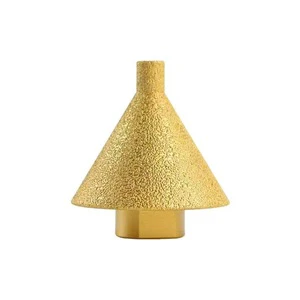 Vacuum Brazed Diamond Chamfer Drill Bit (50mm M10 Shank) for Enlarging & Trimming Holes in Marble & Granite