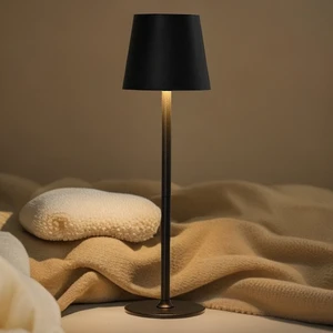 Convenient Metal Wireless Rechargeable Luxury Night Light Bedside Lamp with USB Port Rechargeable Modern LED Desk Lamps