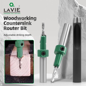 LAVIE 8mm Shank Countersink Router Bits Woodworking for Screw Drilling OEM Service