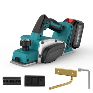Brushless Lithium Cordless Hand Planer with 4812 Motor Adjustable Depth Portable Woodworking Shaver for Household Installation