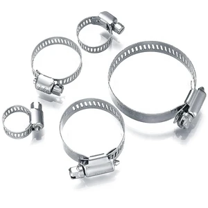High Quality Custom Adjustable 304 316 Stainless Steel Hose Screws Pipe Clamps Clips Assortment for Hose Pipe Tube