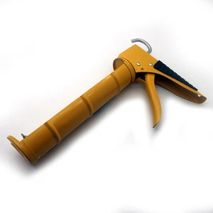 Heavy Duty Iron Aluminum Alloy Teeth Rod Silicone Caulking Gun