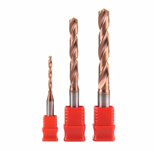 Wholesale Solid Carbide Twist CNC Drills Bits External Coolant Straight Shank Drilling Tools