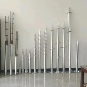 Foundation Screws Helical Pier Screw Pile Square Tubular Helical Screw Pile Foundation For Condo