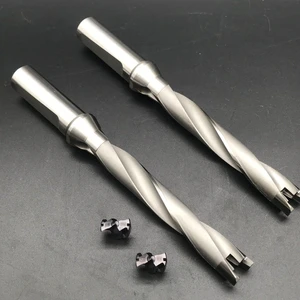 Grewin High Performance Indexable Drills for CNC Lathe/Deep Hole Drilling Longer Working Life Large Diameter Drill Bits 12mm