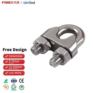 Heavy Duty 304 Stainless Steel Double Bolt Metric Clamp Metric Size Screw with Nuts