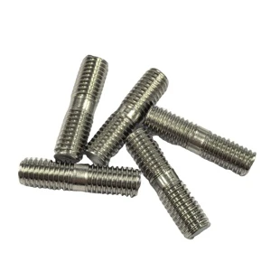 Factory Stock DIN835 M24X2.0 UNF Fine Thread Double End Studs Stainless Steel Grade 10.9 & 12.9 Boltch for Construction
