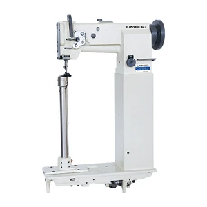 8365 Single Ultra High Post Bed Compound Feed Lockstitch Metal Iron Engine Motor Gear Multifunctional Industrial Sewing Machine