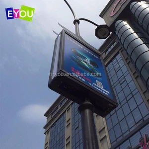 HIgh Quality Outdoor Lamp Pole Advertising Signs Street Light Box Hot Sale Modern Street Light Pole Light Box for Advertising
