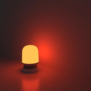 Modern Rechargeable Battery LED Night Lamp Portable Mini Red Kids' Bedroom Living Room ABS Material 1000mAh Color Change