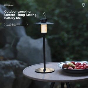 Outdoor Camping Ambient Light Long-Lasting Portable Hanging LED Light Simple Mushroom Head Small Lamp Charging Powered