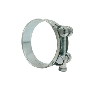 Stainless Steel Single Bolt Pipe Clamp Clips Strong Heavy Tube Hose Clamp