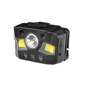 Wholesale Rechargeable LED Headlamp Voice Control Long Range Headlight For Hiking Camping Fishing Outdoor Emergency Lighting