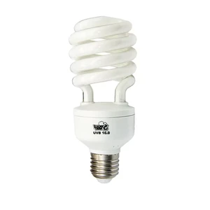 Reptile UVB 5.0/10.0 Glass Compact Fluorescent Lamp 15W/23W Eco-Friendly CE ROHS Certified 120V/220-240V E27/E26 Base 6000K