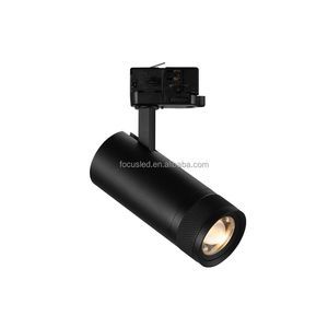 355 Degree Rotatable Modern Dimmable Adjustable Track Spotlight 15W 20W 30W 35W LED Cob Track Light Zoomable Accent Lighting