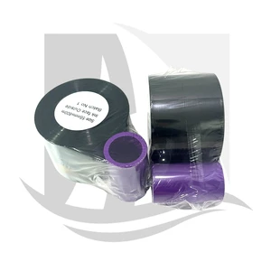 Free Samples 33mm 55mm *600m Premium TTO Ribbon Wax Resin for Package Machine Near Edge Date Coding Thermal Transfer Ribbon