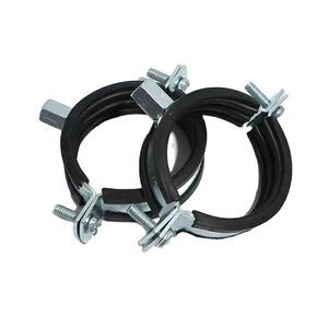 Galvanized Pipe Clamp, Drainage Pipe Fixing Bracket, Heavy-duty Clamp Pipe Clamp
