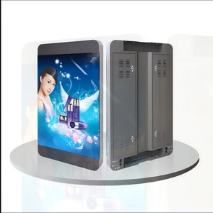 Outdoor Wifi 4G 5G Lamp Pole Screen Road Light Advertising Digital Signage Lamppost Smart LED Display Light Pole Sign