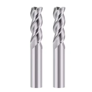 BOSSL 3-Slot Solid Hard Carbide 3-Flute CNC End Milling Cutter 6mm Shank Diameter Coated Aluminum Milling Nose ODM OEM