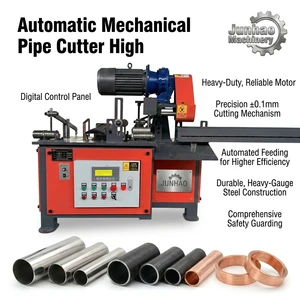 Automatic Centerless Round Tube Cutter Burr Free High Precision Steel Pipe Metal Circular Tube Cutting Machine