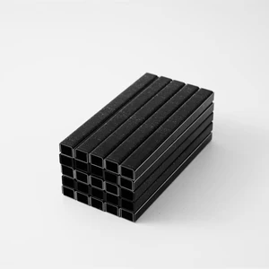 AIMU Steel Flat Cupped Checkered Code Nails 10mm ISO Standard Model 10 Black Staples