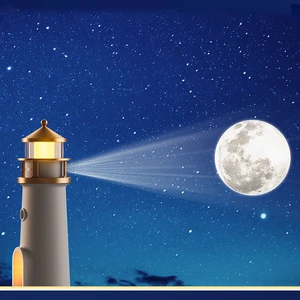 2025 New Lighthouse Night Light USB Rechargeable Creative Moonlight sleep Healing Night Lights Bedroom for Living Room