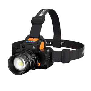 Super Bright LED USB Rechargeable Adjustable Beam Aluminum Headlight IP65 Rating Plastic Medical Outdoor Hunting Camping Fishing
