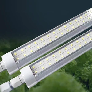 AL+PC AC180-220v Single Double Rows 9w-48w Special for Greenhouse IP65 Waterproof T8 Integrated Plant Growth Light Tube