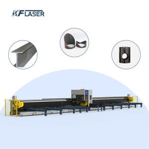 Heavy Duty Laser Tube Cutting Machine Industrial Price High Power Three Chuck Automatic Cnc Fiber Stainless Steel Pipe Cutter