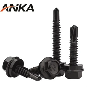 Factory Direct Stainless Steel Tapping Screws Self-Tapping Drill Dovetail Nail Screws External Hexagon Tail Metric Tap Screws