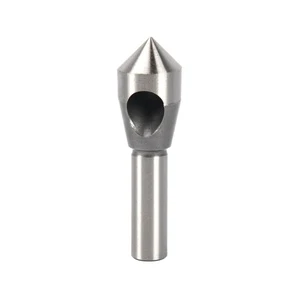 Round Shank 82 Degree Zero Flute HSS Bright Finish Deburring Countersink Drill Bit for Chamfering and Burring