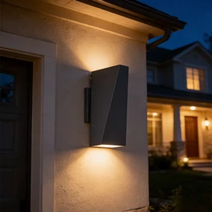 Modern Outdoor Waterproof Aluminum Alloy Wall Lamp for Bedroom Staircase Living Room Exterior Courtyard Corridor-LED Warm Light