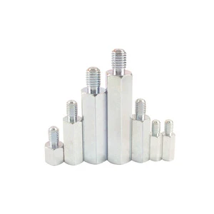 CNC Machined Stainless Steel Single Head Hexagonal Bolt Single Pass Screw Connection Column Isolation Column ISO9001 Certified