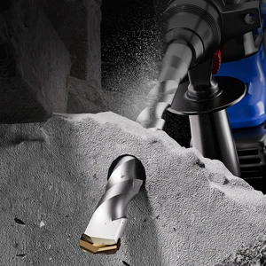 HEMAI SDS Plus/Max Shank Rotary Hammer Concrete Drill Bit 180mm Length Plain Finish for Masonry Drilling