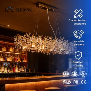 Villa Ceiling Decorative Lamps Home Decor Luxury Crystal Chandelier Parts Lighting Fixtures Modern Chandeliers Pendant Lights
