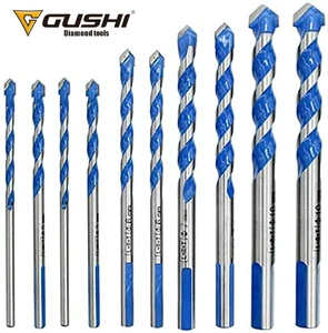 Ultimate Punching Drill Bits Set Carbide Tip Multifunctional Triangular-Overlord Punching Hole Working Drill Bits for Tile Wood