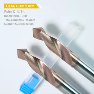 High Precision High-efficiency Tungsten Carbide Twist Drill Bit with High Hardness for CNC Machining