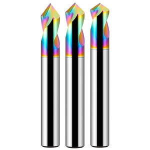 90/120 Degree Fixed Point Drill Spot Weld Drills and Cutter Bits Sharpener Carbide Center Drill Bit Set AlTin Coated OEM/ODM