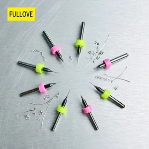 Solid Carbide PCB Drill Bit StraightShank 2 Flute Tungsten Steel for CNC PCB Drilling