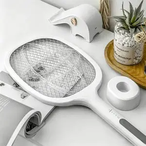 Wholesale USB Electric Pest Control Uv Mosquito Killer Lamp Rechargeable Fly Swatter Racket Mosquito Zapper Bat