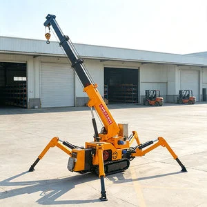 Free Shipping Mini Crawler 1 Ton 1.2 Ton 3 Ton Hydraulic Spider Lifting 10 Ton Spider Crane