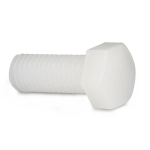 Chinese Factory Supply Plastic Hex Head Screws PVDF Screw Plastic Bolt Plastic Screw and Nut
